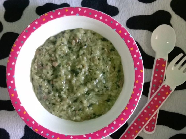 Langkah Gampang Membuat Resep Bubur Mpasi 6+: Bobor Bayam dan Hati Ayam yang Lezat Anti Ribet, Uenak Banget