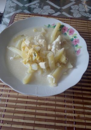 Una foto de Sopita de papá con leche