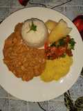 Strogonoff con Arroz al ajo