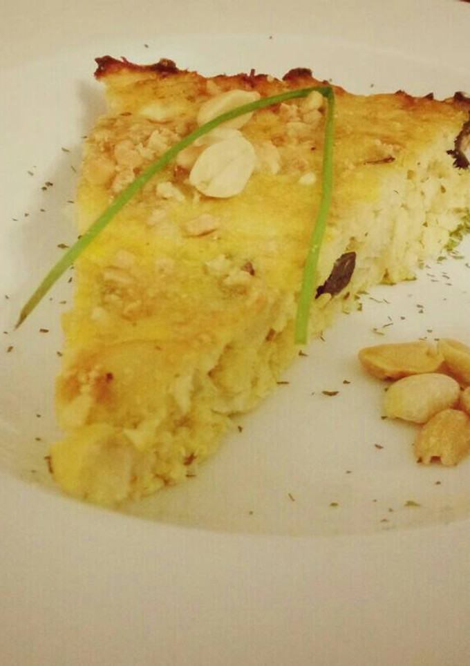 Una foto de Pastel de merluza y gambas -receta de aprovechamiento