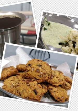 A picture of Delicious Lip Smacking Pongal Vada Coffee.