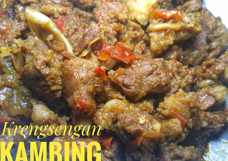 Simple Way to Prepare Favorite Krengsengan Kambing (Spicy Stir-fry lamb)