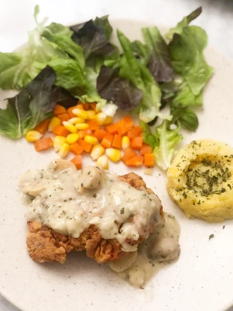 Langkah Mudah untuk Membikin Resep Chicken Steak with Mushroom Sauce yang Bisa Manjain Lidah Anti Ribet, Sempurna