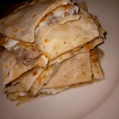 A picture of Easily The Best Egg/Beef Quesadillas.