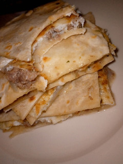 A picture of Easily The Best Egg/Beef Quesadillas.