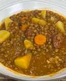 Sopa de Lentilhas com Batatas, Cenoura e Chouriço