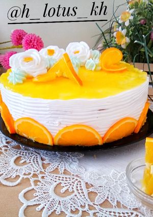 صورة لوصفة كعكة البرتقال المنعشه