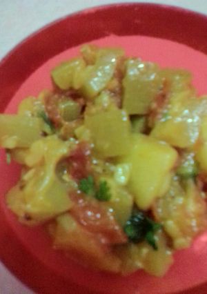 A picture of Lauki Sabzi.