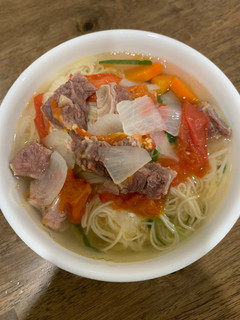 A picture of Clear Beef Soup (Noodles).
