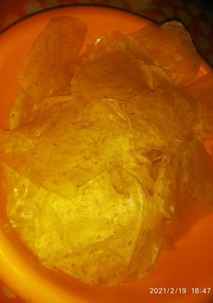 A picture of Potato papad.