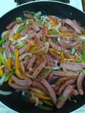 Fajitas de salchicha