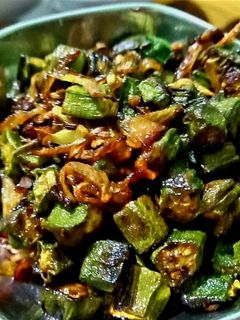 भिंडी का भुजिया रेसिपी मुख्य फोटो