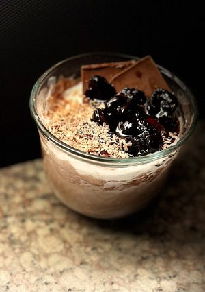 Φωτογραφία της συνταγής Healthy Black Forest με βύσσινο ♥️🍒♥️