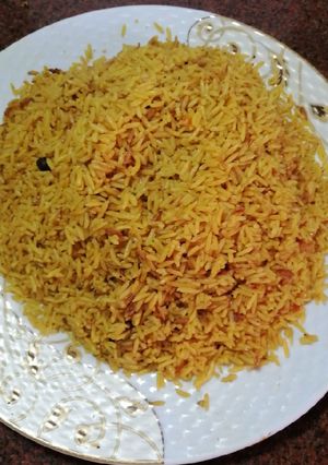 صورة لوصفة رز المطاعم بطريقه سهله وبسيطة