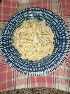 Una foto de Macarrones al roquefort