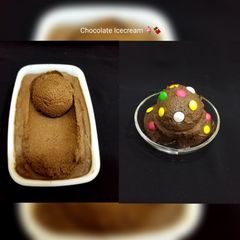 A picture of Chocolate Icecream.