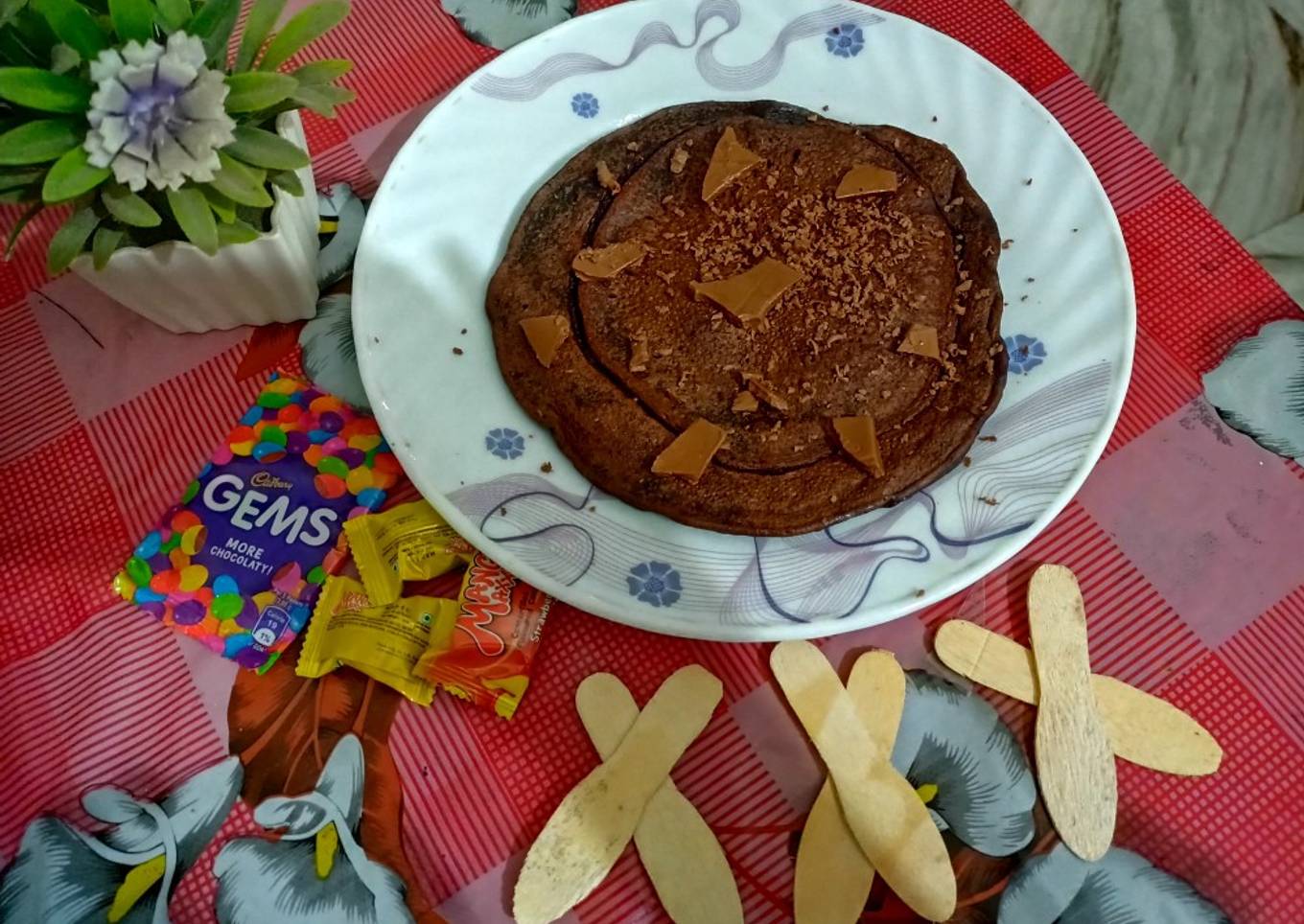 Cocoa banana pancake