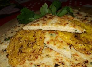 Una foto de Triángulos de Pollo y Queso Gouda