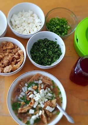 Una foto de Caldo de frijol
