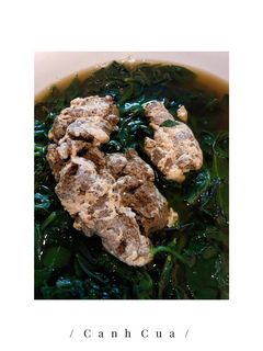 Hình của món Canh cua mồng tơi.