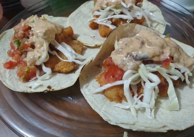 Tacos de pescado Receta de Sid Maldonado- Cookpad