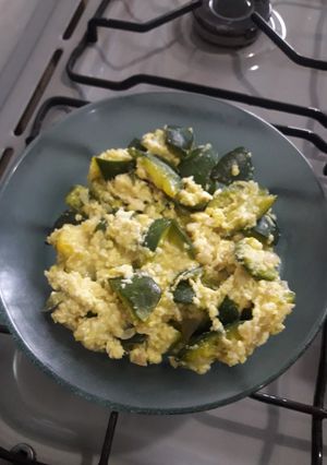 Una foto de Revuelto de zapallito con queso