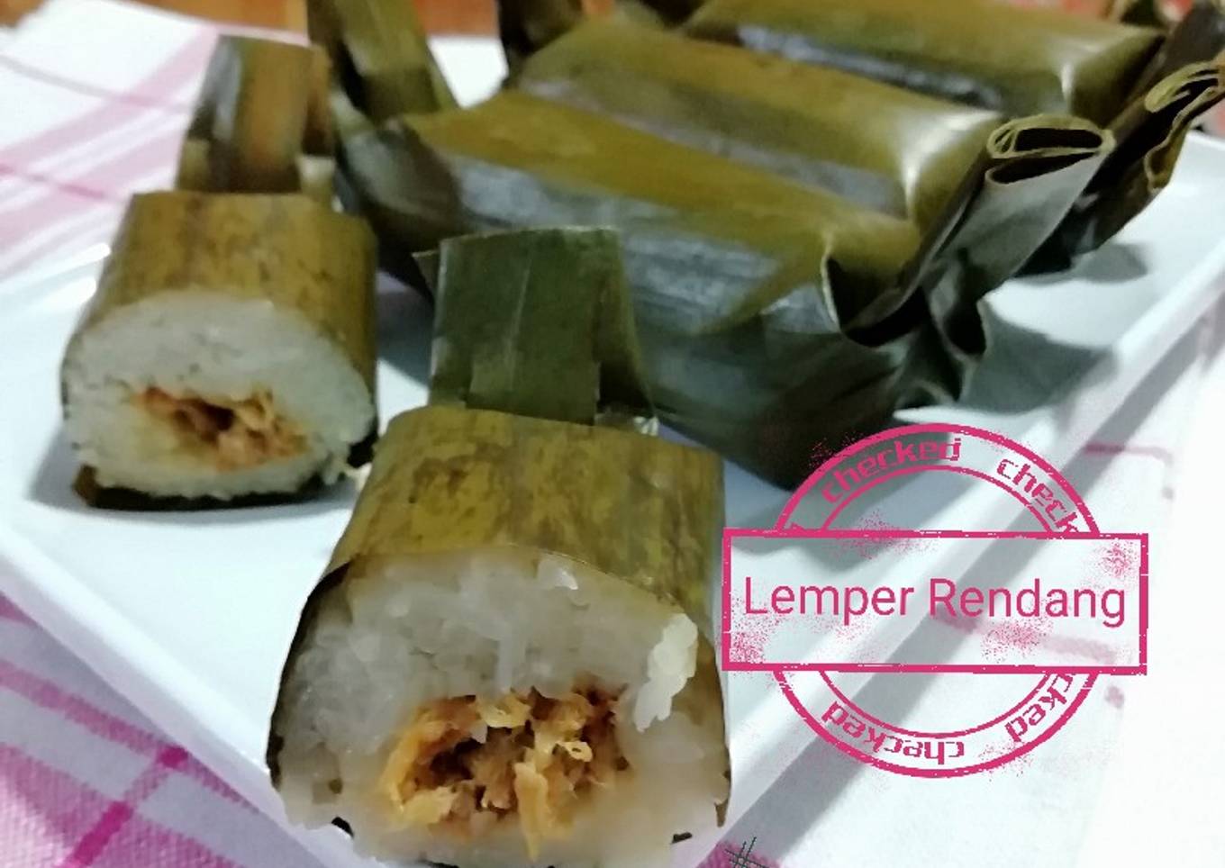 591.Lemper Kukus (Isi Rendang)