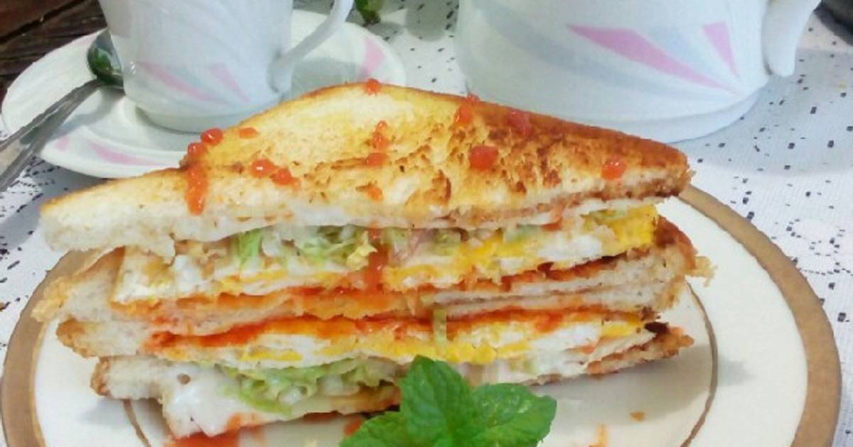 Resep Sandwich Egg Cheese Oleh Ria Harsanti Cookpad