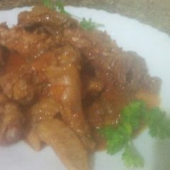 A picture of Chicken stew.