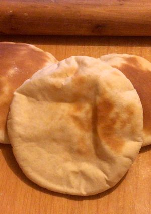 Una foto de Pan pita casero