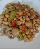 Mix de garbanzos con pollo