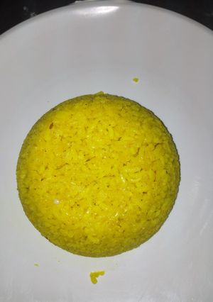A picture of Tumeric rice.
