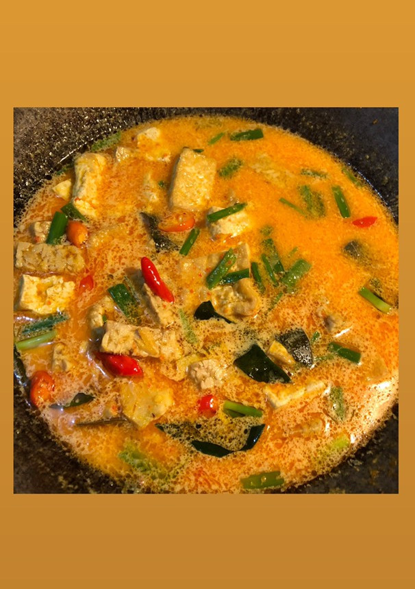 Foto resep Tahu tempe kuah santan pedas
