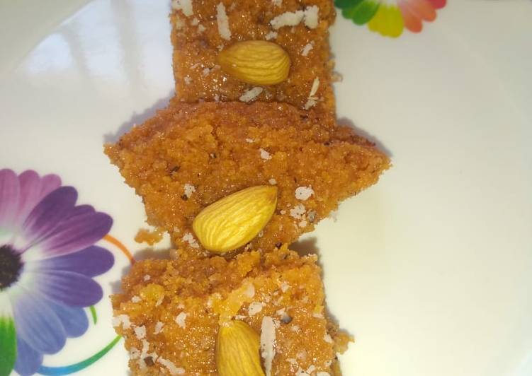 Recipe of Favorite Mawa &amp; coconut Burfi