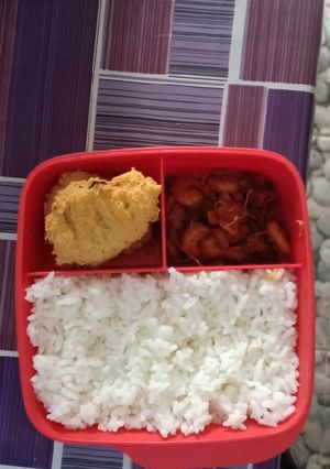 Foto resep Udang saus teriyaki + perkedel tahu (bekal suami)