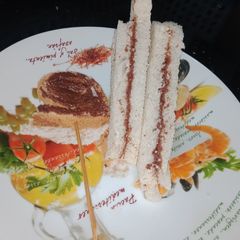 Choco bliss lolipop and sandwiches A picture of Choco bliss lolipop and sandwiches.