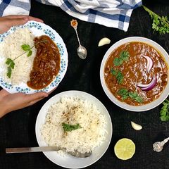 A picture of Rajma Chawal.