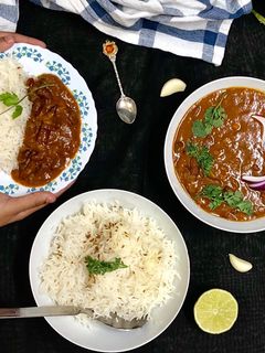 A picture of Rajma Chawal.