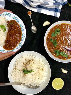 A picture of Rajma Chawal.