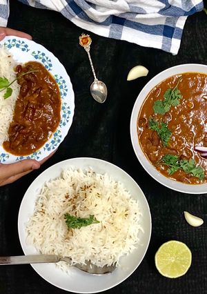 A picture of Rajma Chawal.
