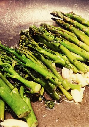 A picture of Butter Fried Broccoli Tenderstem And Asparagus.