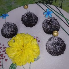 A picture of Chocolate truffle modak.