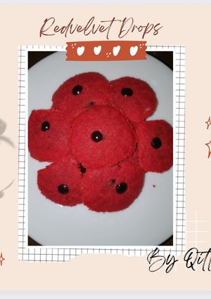 Foto resep Redvelvet Drops Cookies