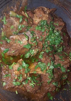 A picture of Beef karahi (kali mirch wali).