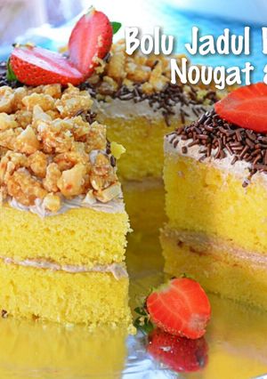 Foto resep Bolu Jadul Kukus, Topping Nougat & Coklat