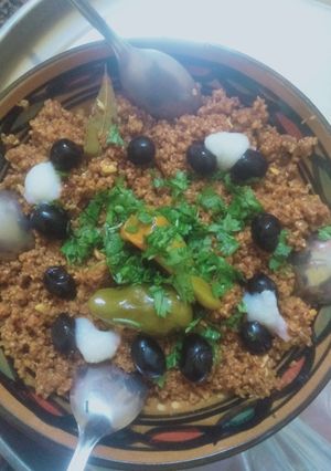 صورة لوصفة دشيشة او شوربة الشعير مزربعة مممممم 😋