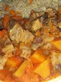 Picadinho de carne de sertão com abóbora