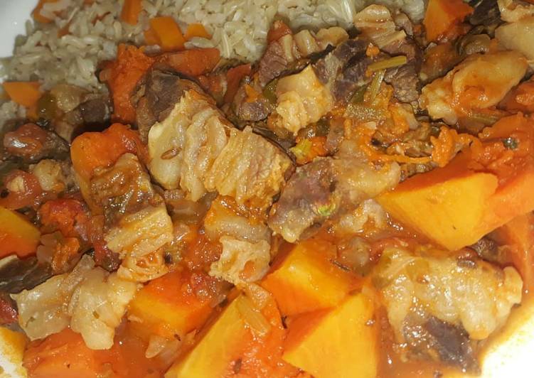 Picadinho de carne de sertão com abóbora - Tudogosreceitas