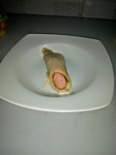 A picture of Pancake sausage roll.