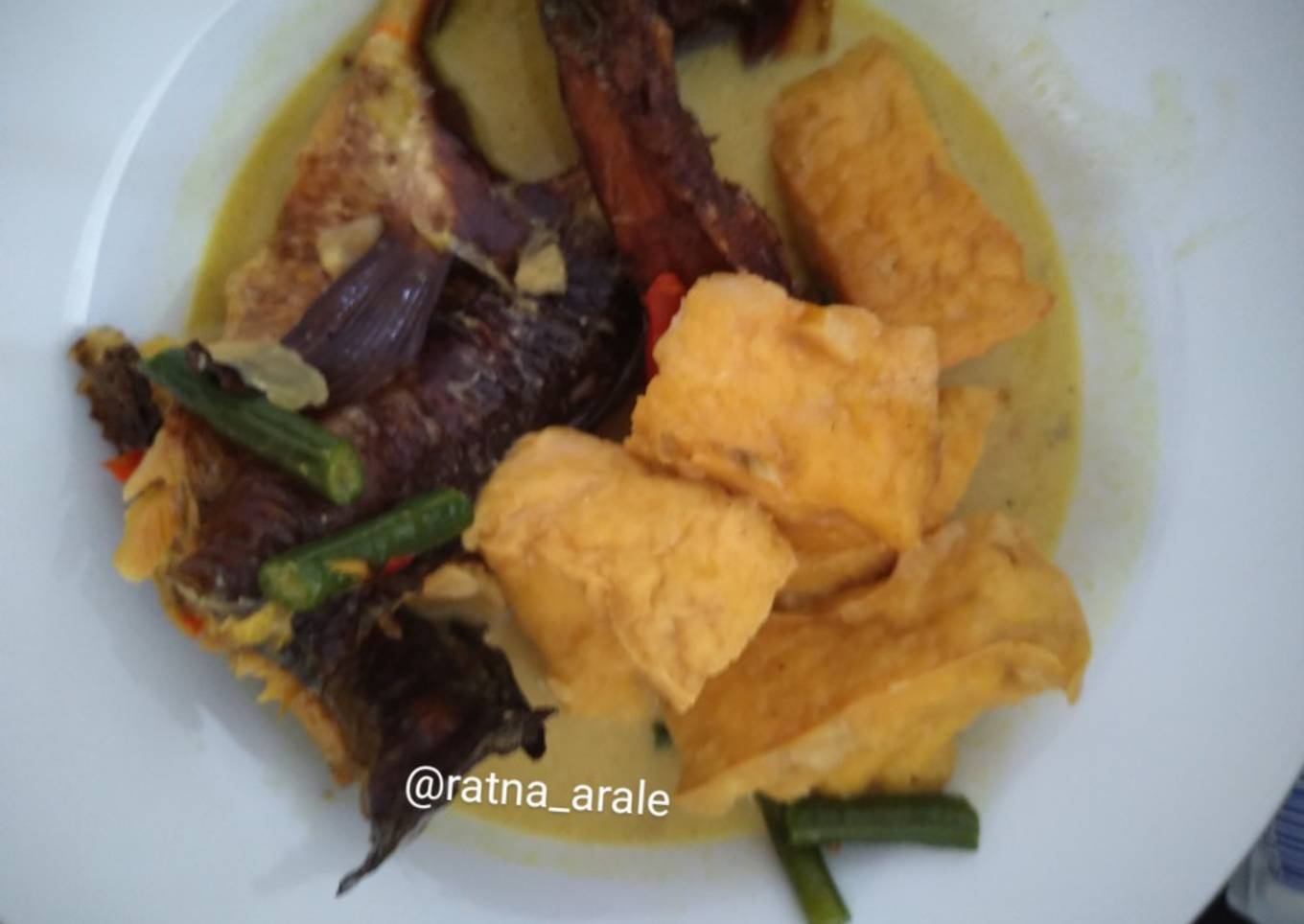 Mangut ikan gabus asap (bumbu iris)